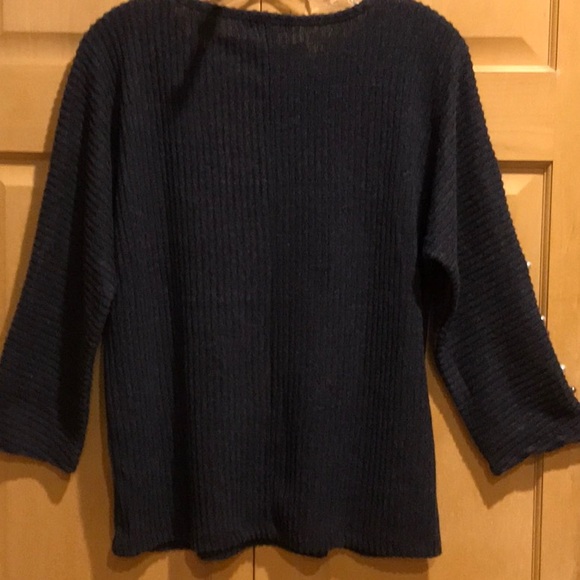 New A Love Story Navy top - Picture 5 of 6